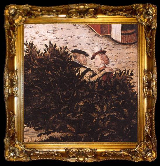 framed  CRANACH, Lucas the Elder The Fountain of Youth (detail) fgjk, ta009-2